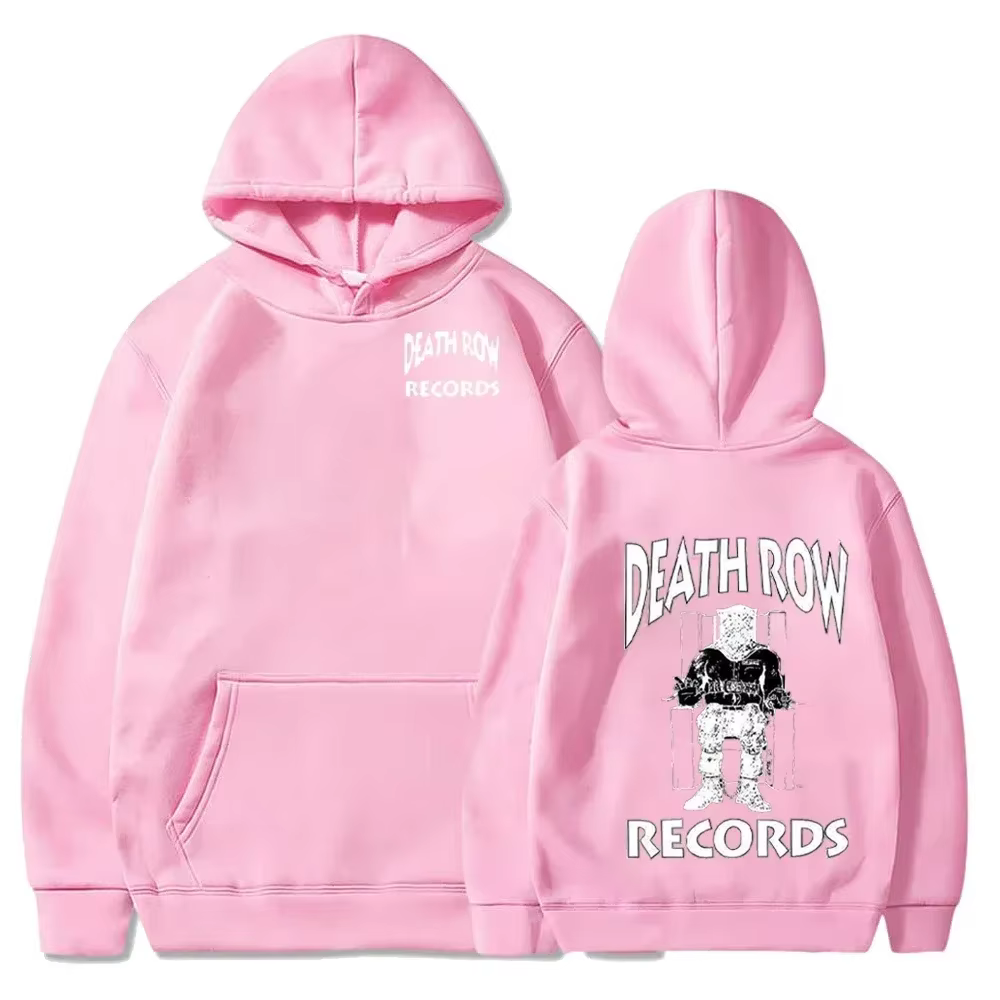 Death Row Inmate Record imprimer Hip-hop rue Cool hommes sweat à capuche automne hiver quotidien en 