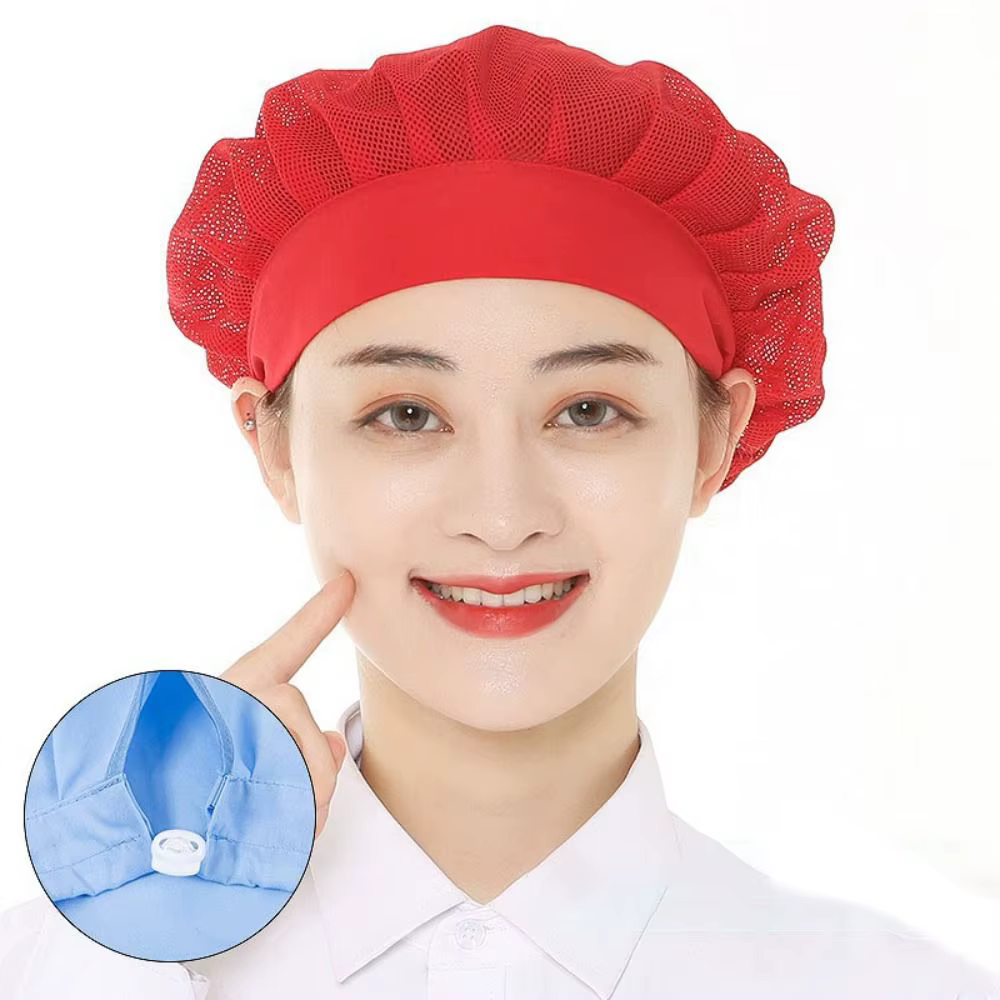 Accessoires de cuisine : Bonnets de travail en maille, chapeaux de chef, casquettes hygiéniques resp