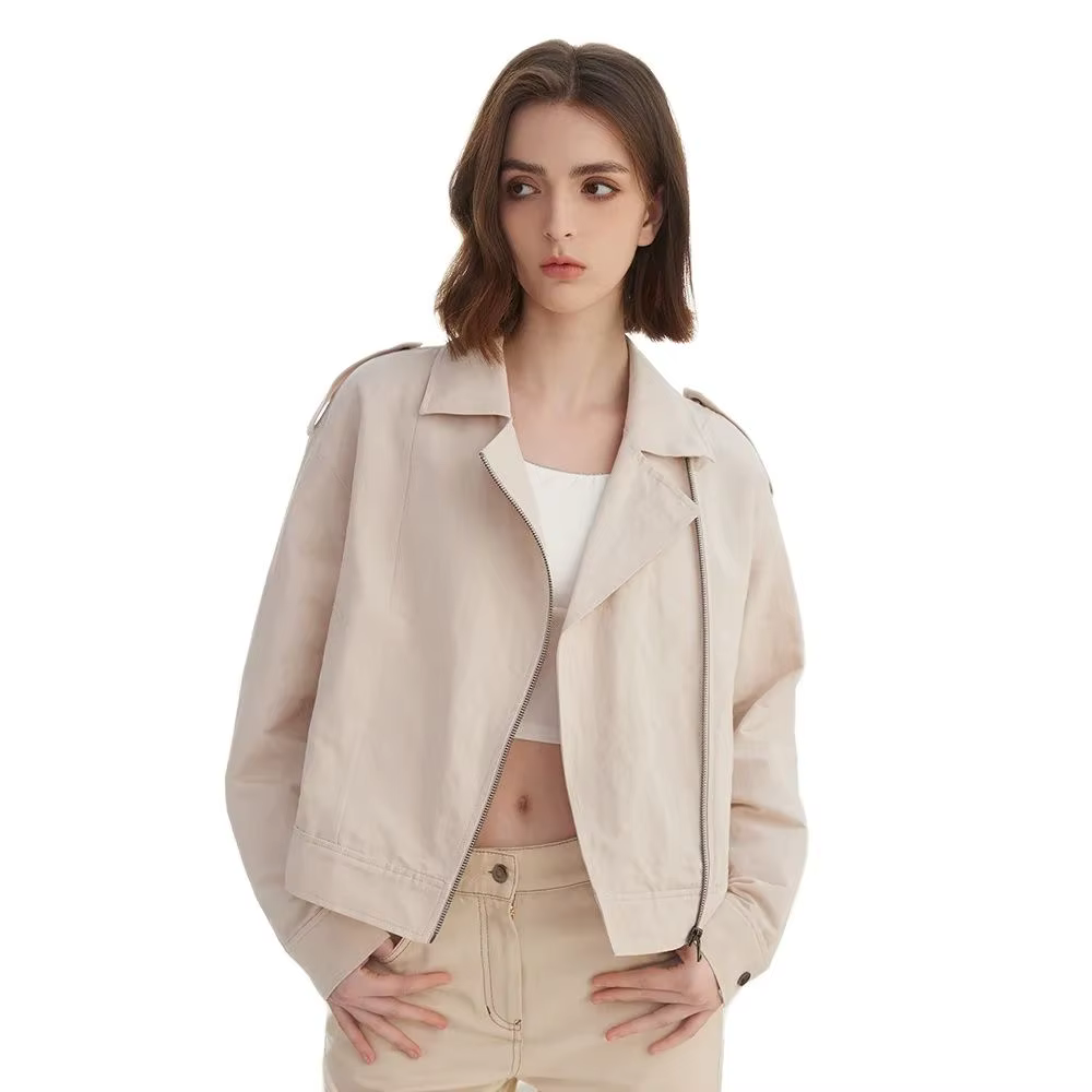 Vêtements de luxe pour femmes K2221X, vestes en lin et coton pour femmes, manteaux courts printemps 