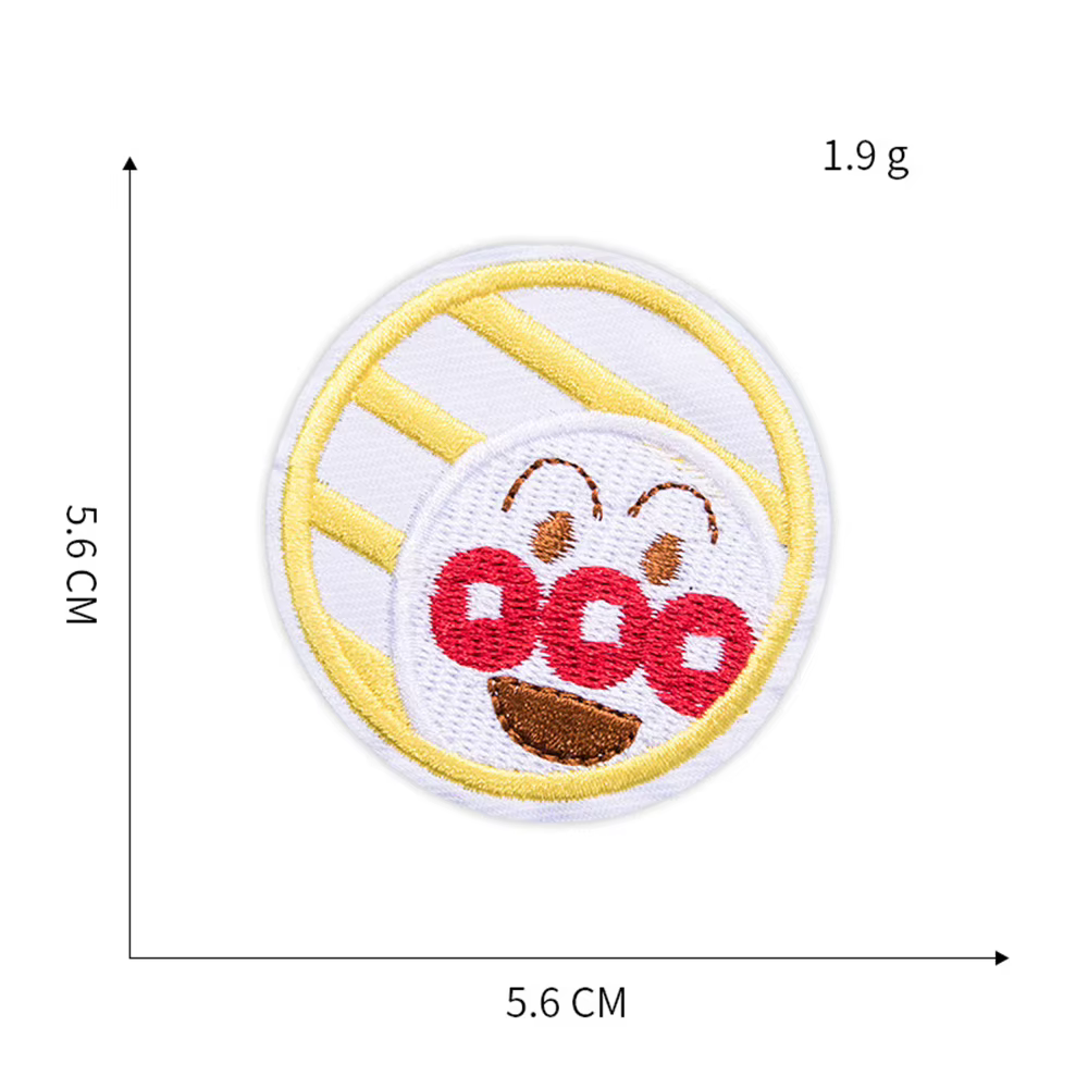 Patchs de personnages de dessins animés amusants pour vêtements, patch de broderie à repasser, autoc