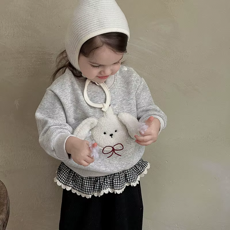 Sweat à capuche décontracté et mignon, motif de chien 3D, dessin animé, pour nourrissons et jeunes e