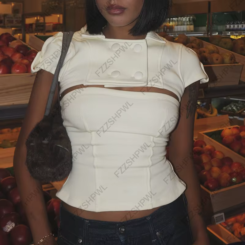 Chemise gothique pour femmes, couleur unie, tendance, esthétiquement plaisante, sexy, audacieuse, st
