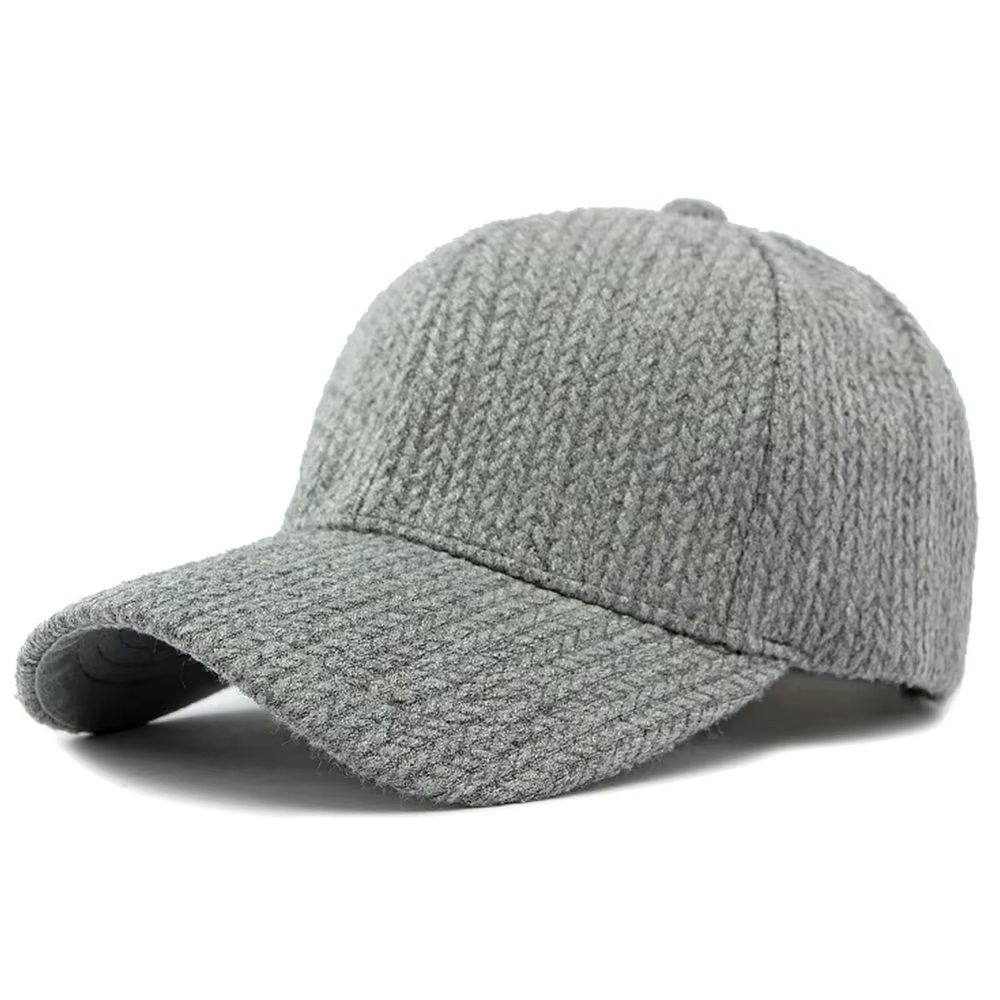 Casquettes de baseball en laine gris-brun FS pour hommes et femmes, chapeau de marque de créateur, m