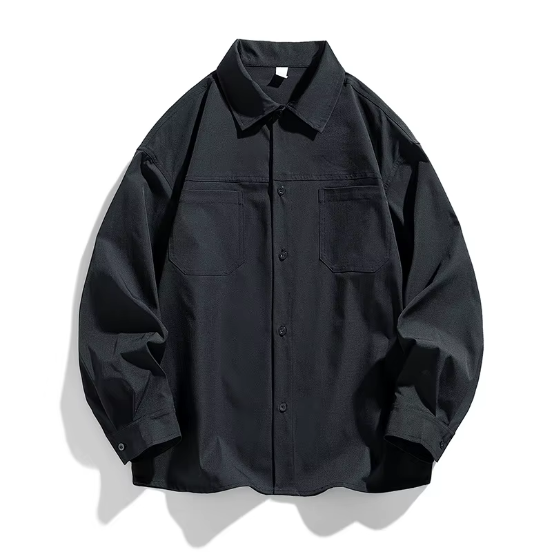 Veste pour hommes, nouveau style de travail, revers, couleur unie, rétro, décontracté, ample, mantea