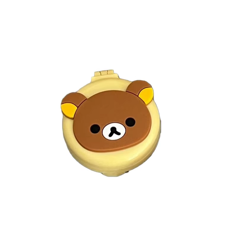 Peigne de Massage Rilakkuma Korilakkuma, dessin animé pour étudiant, Mini miroir Portable pour amis,