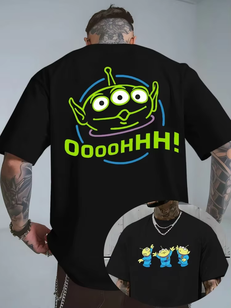 T-shirt imprimé Alien du film d'animation Disney Toy Story 2026, nouvelle tendance estivale pour hom