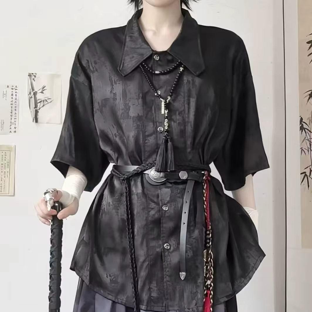 Sens jeune hauts chemise hommes femmes nouveau Style chinois Costume Niche Bisex épéiste Cosplay vêt