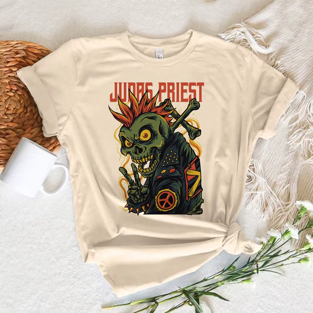 Judas Priest t-shirt femmes été t-shirt fille anime manga vêtements drôles