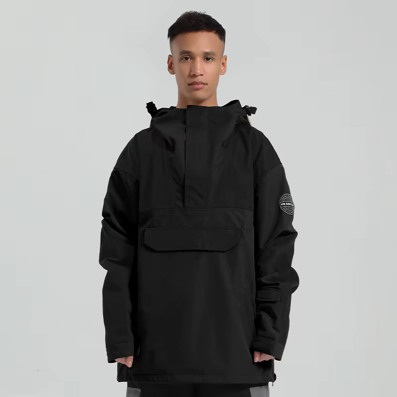 GSOU SNOW-Veste de ski d'hiver pour hommes et femmes, manteau de neige épais, parka à capuche imperm