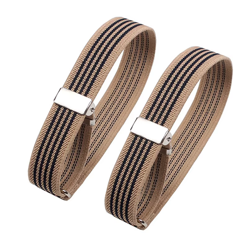 1 Paire de Manchettes Élastiques Ajustables Tendance pour Chemises – Supports de Manches pour Hommes