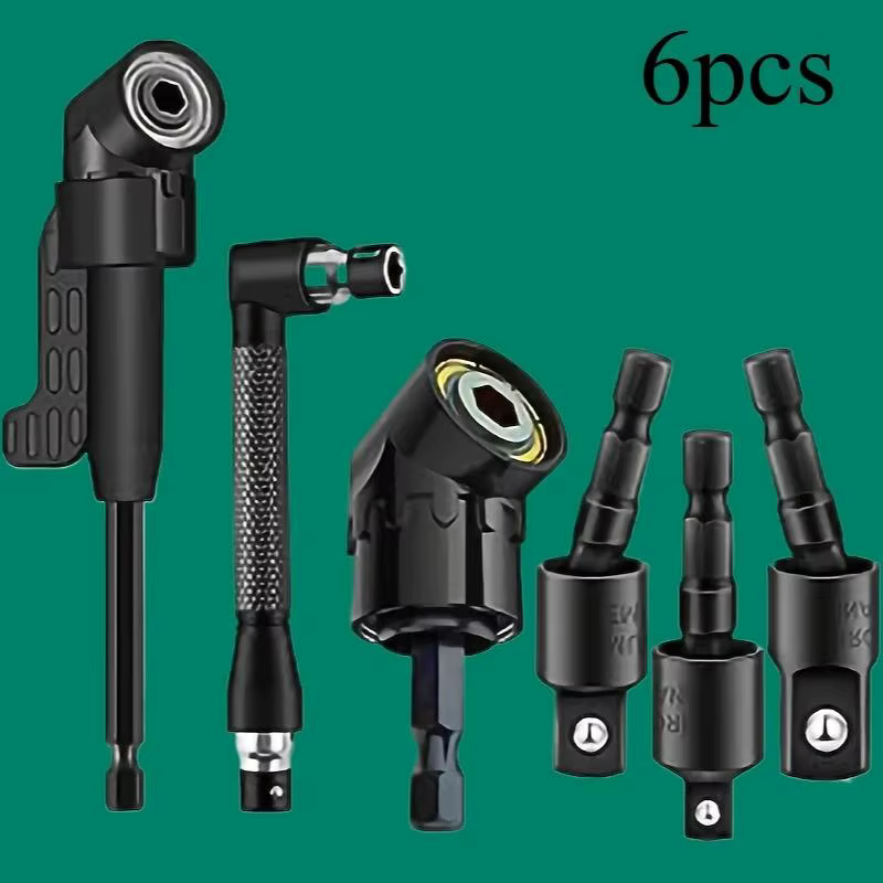 Ensemble d'accessoires pour forets à angle droit (6 pièces), accessoires pour outils électriques, co