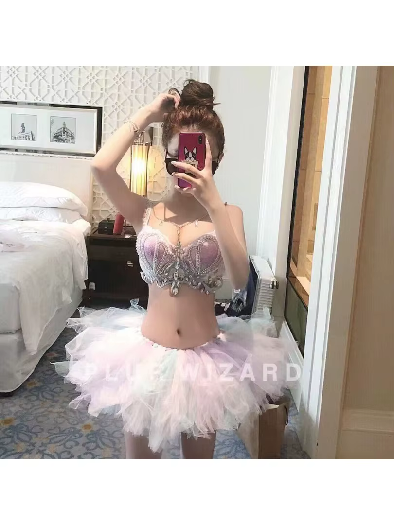 Ravoutfit personnalisé Jumping Di électrique syllabe vêtements Tutu ensemble EDC vêtements soutien-g