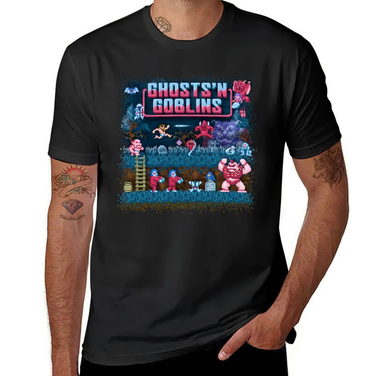 Gobelins n' mesurosts T-Shirt pour hommes, sweat-shirt noir pour garçons, vêtements d'été