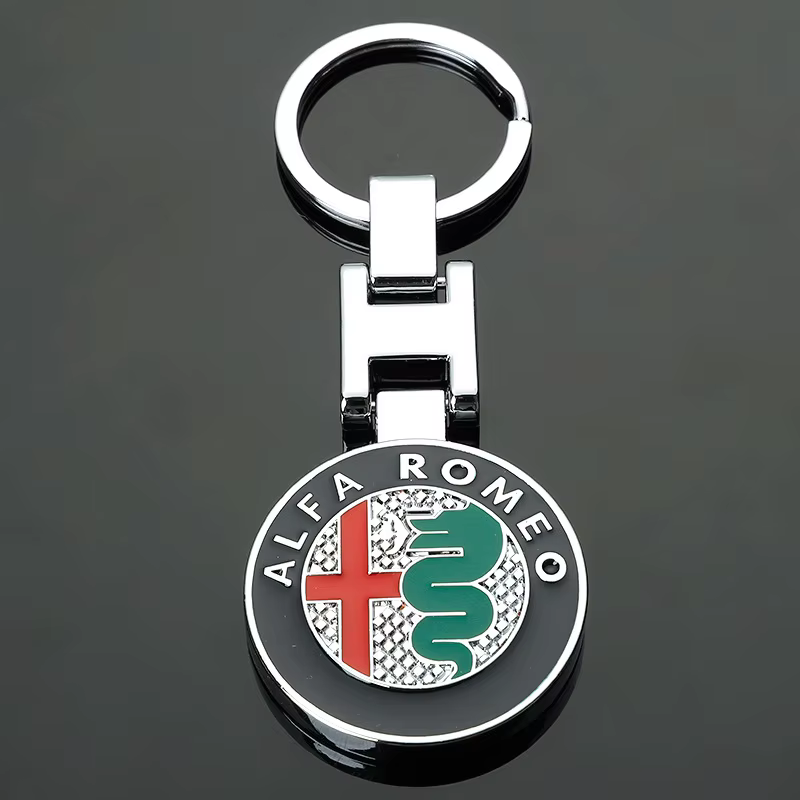 Porte-clés emblème de voiture, accessoires de style pour Alfa Romeo Giulia Stelvio Giulietta 156 159