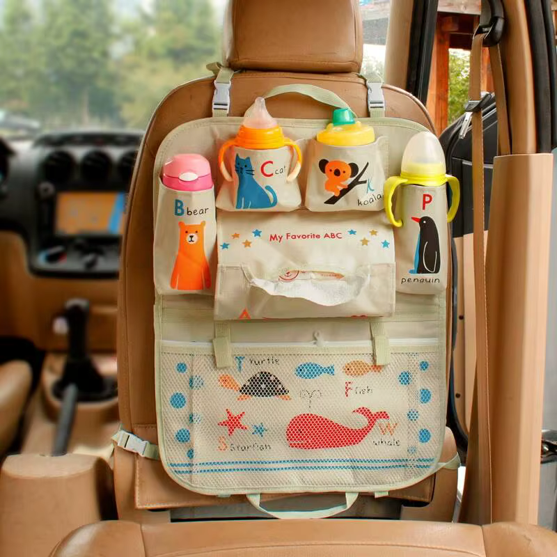 Collection complète d'accessoires, sac de rangement pratique à suspendre au dossier de siège, objet 