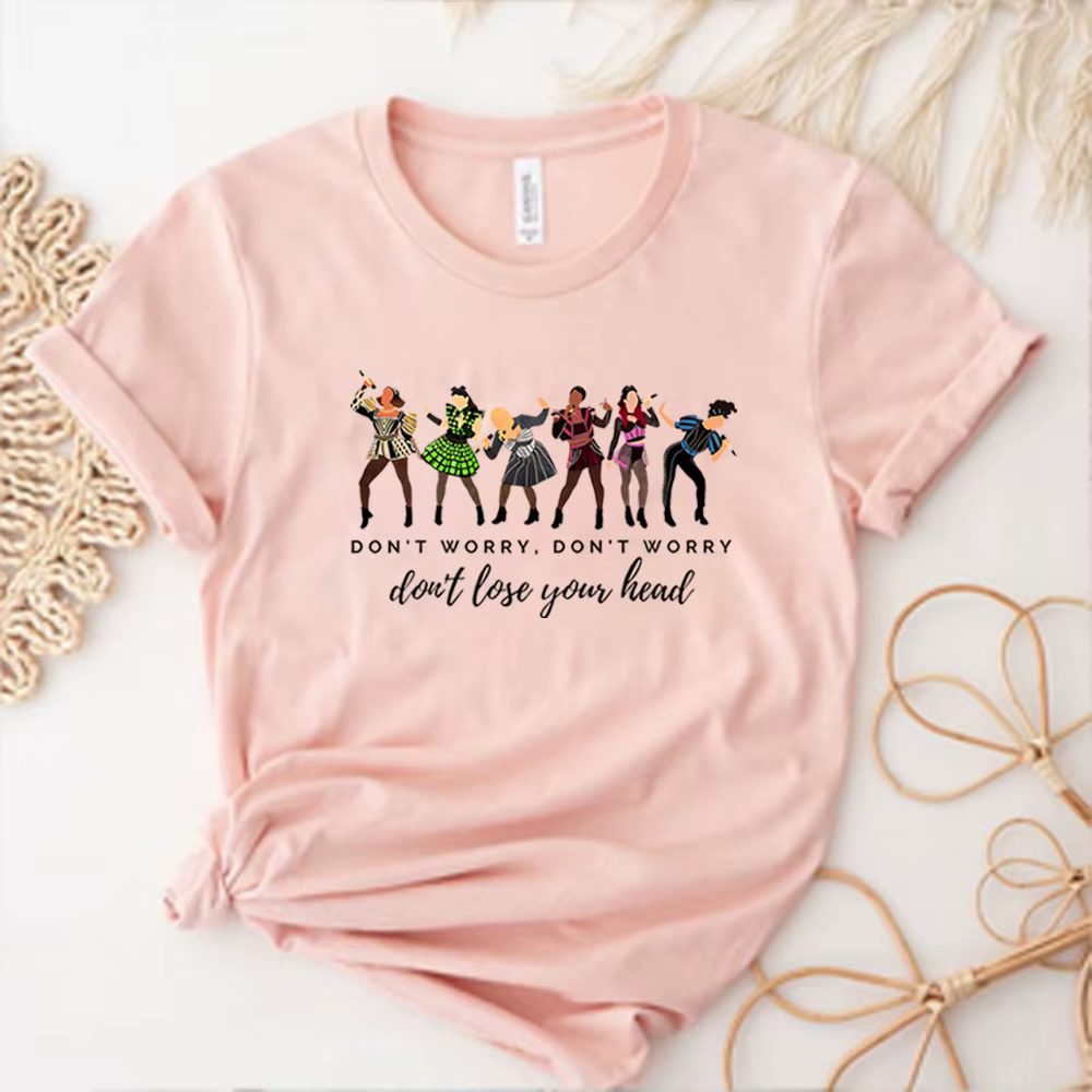 T-Shirt manches courtes unisexe, style rétro, Six The Musical Lyrics, One of A Kind Shirt, No Catego