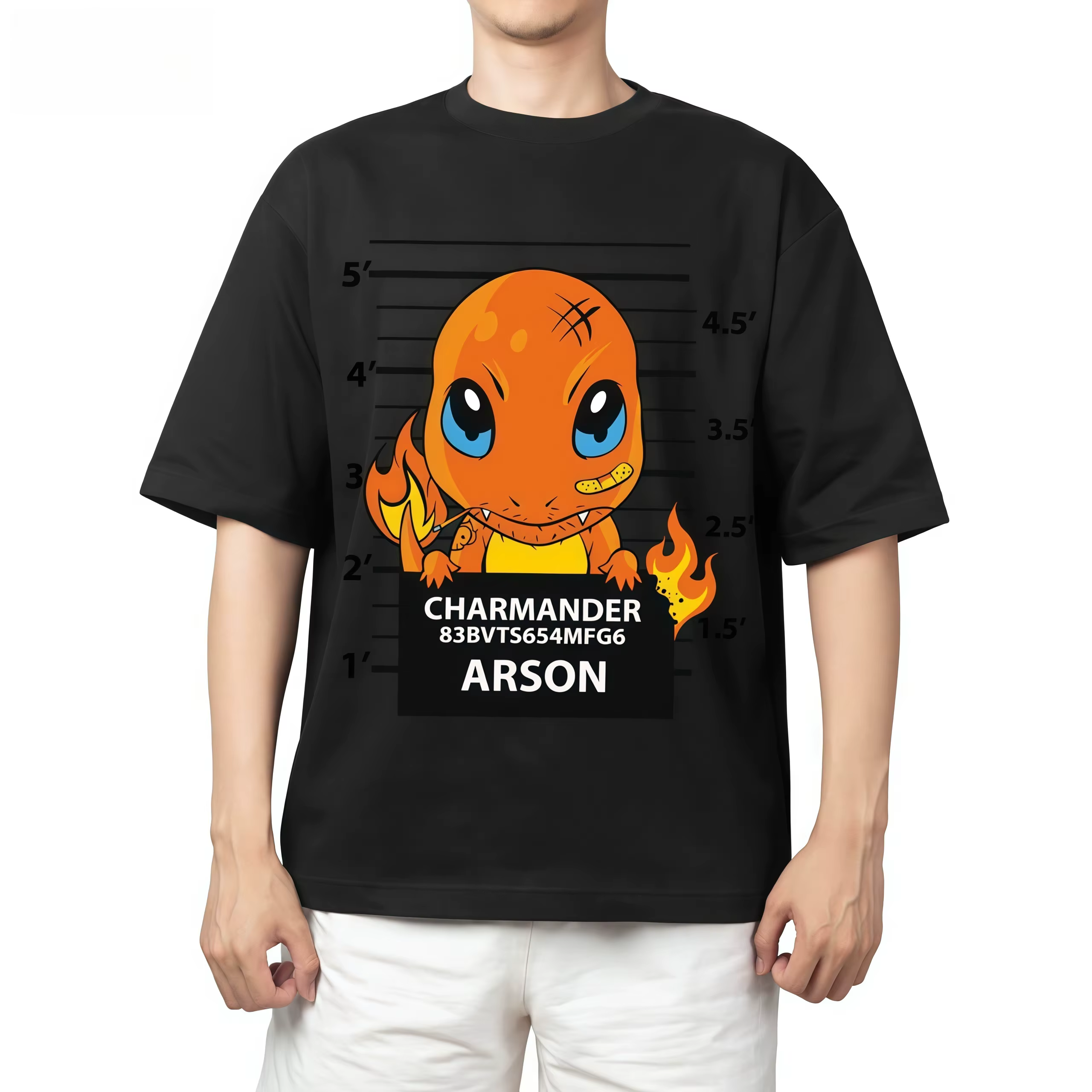T-shirt en coton Pokémon 2026 pour adultes et enfants, Pikachu, Gengar, Mew, T-shirt à manches court