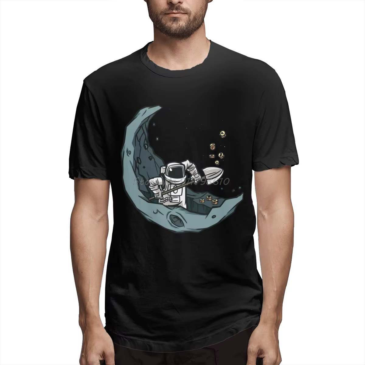 T-shirt à col rond en coton de grande taille pour hommes, débardeur de Bitcoin, manches courtes, str