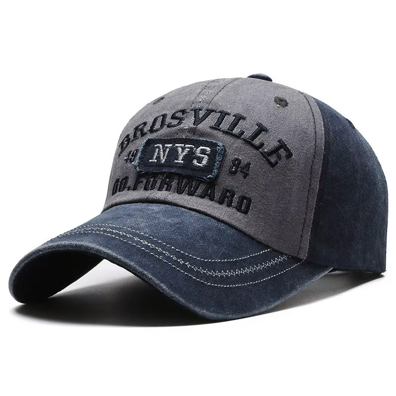 Casquette de baseball brodée décontractée Four Seasons pour hommes, chapeau melon à bord incurvé, ch