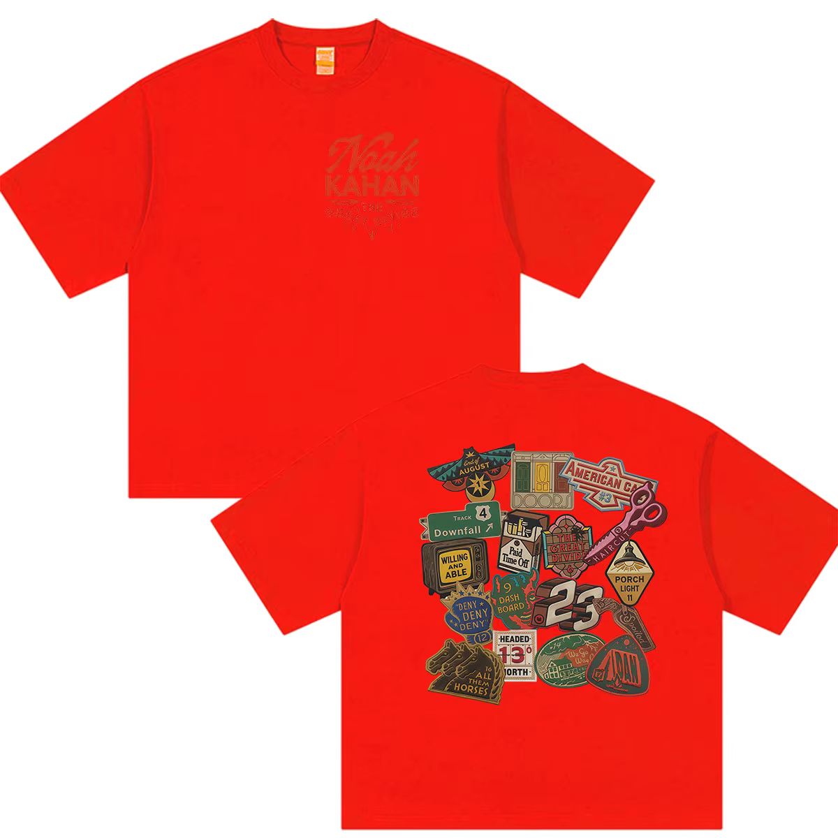 Noah Kahan The Great Divide Tour 2026 T-shirt graphique vintage pour hommes, T-shirt en coton surdim