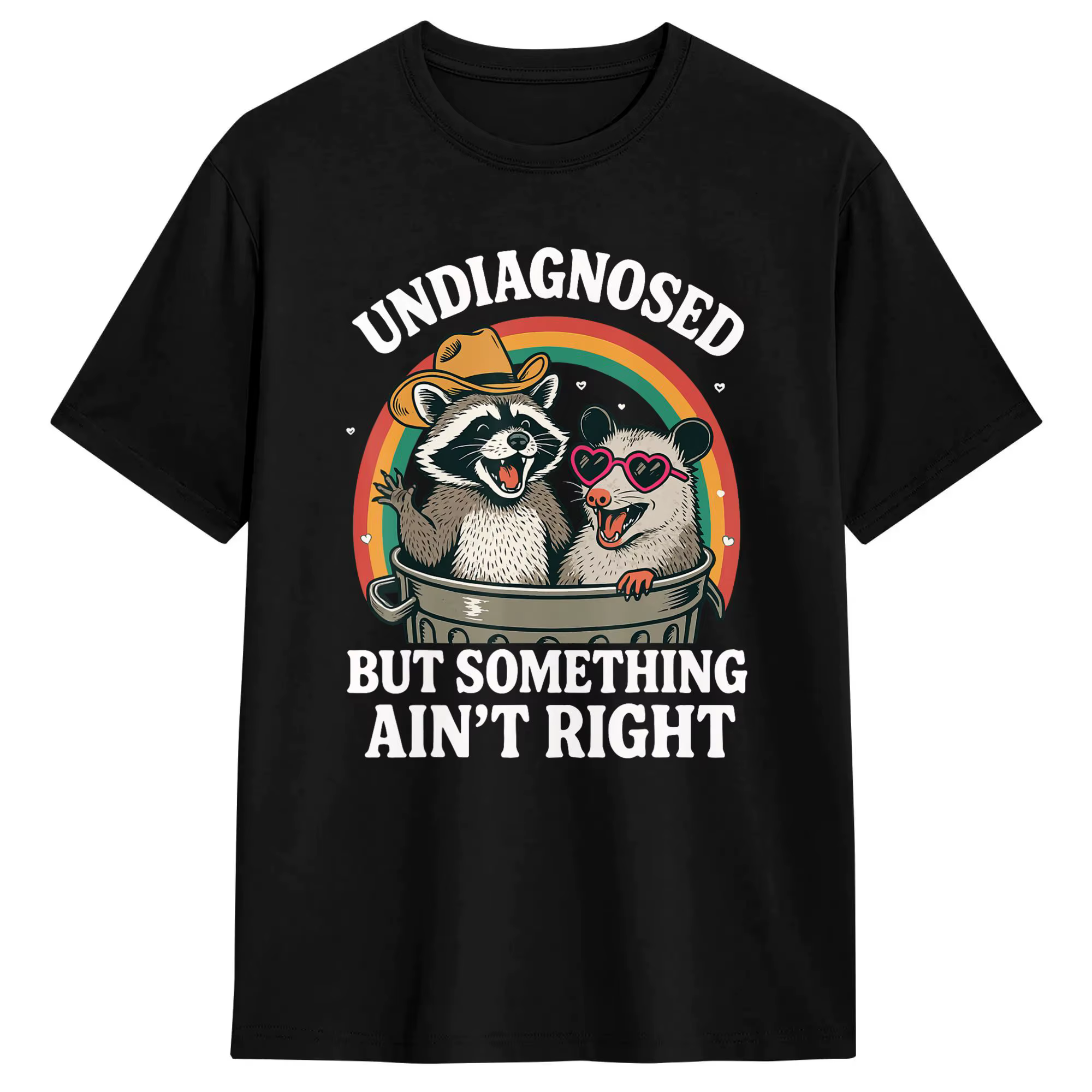 T-shirt pour hommes avec inscription « Undiagnosed But Something Ain't Right », t-shirts amusants po