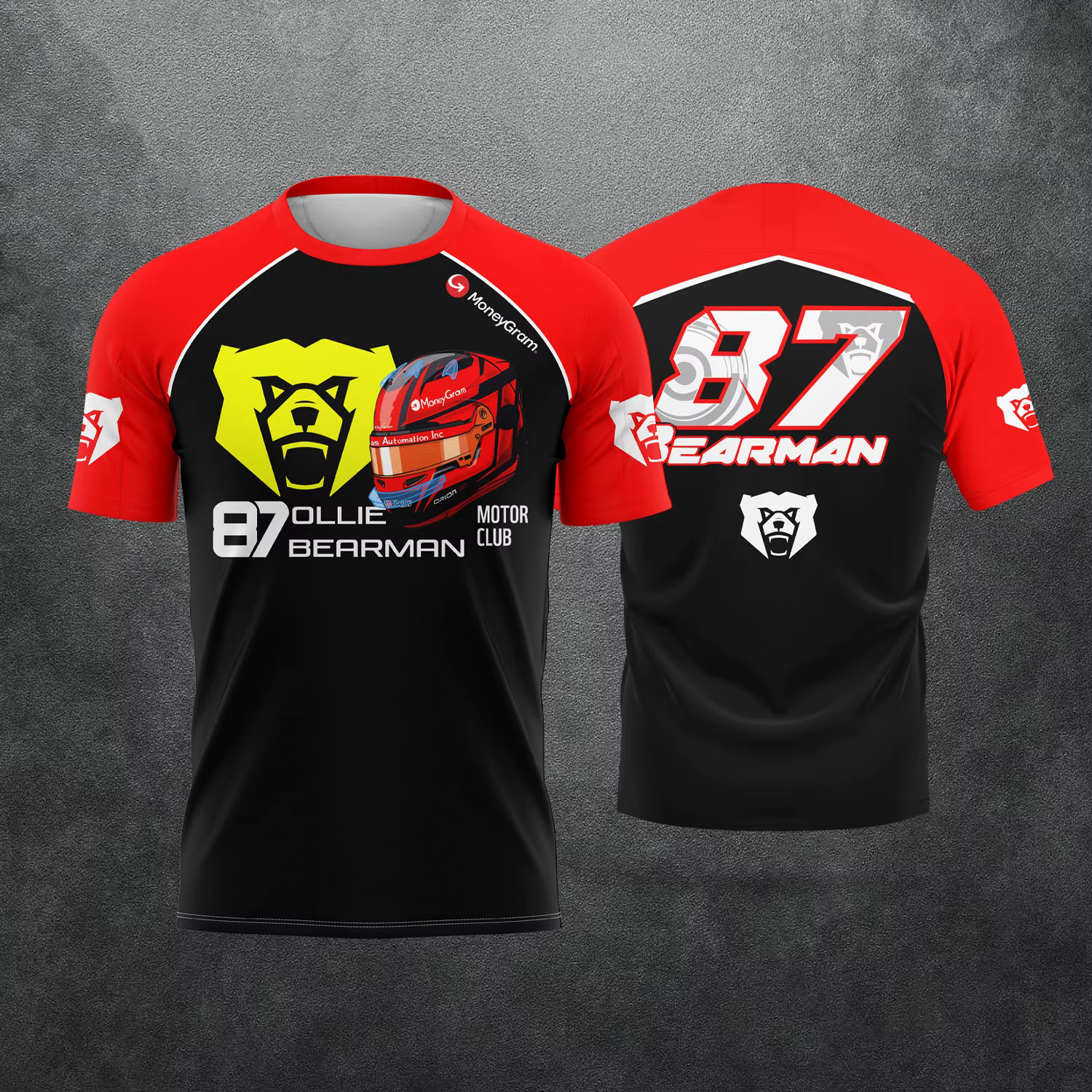 Nouveau T-shirt graphique décontracté unisexe pour fans de course 2026 Oliver Bearman 87 Ollie Motor