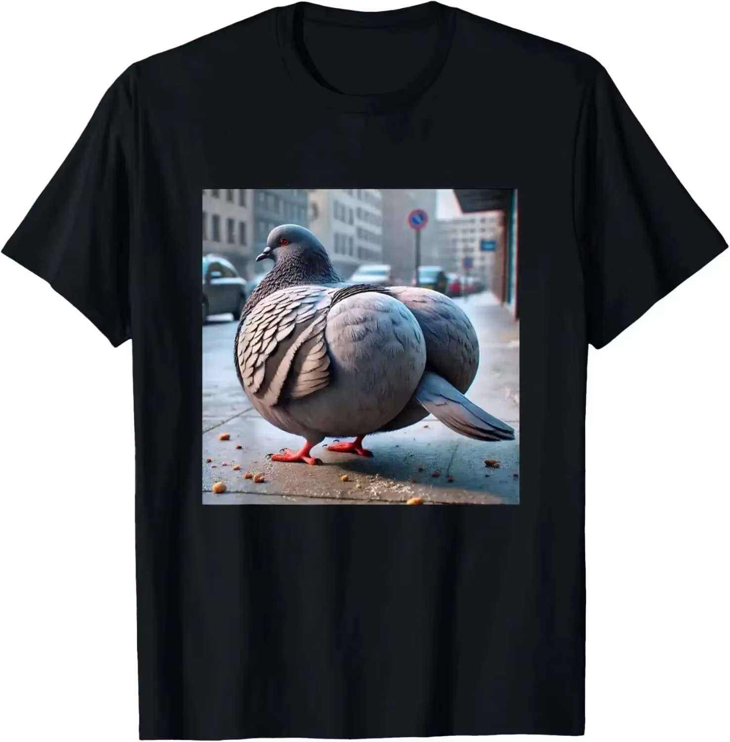 T-shirt pour homme, mode streetwear, motif pigeon humoristique, esthétique Harajuku, Gyatt Gen