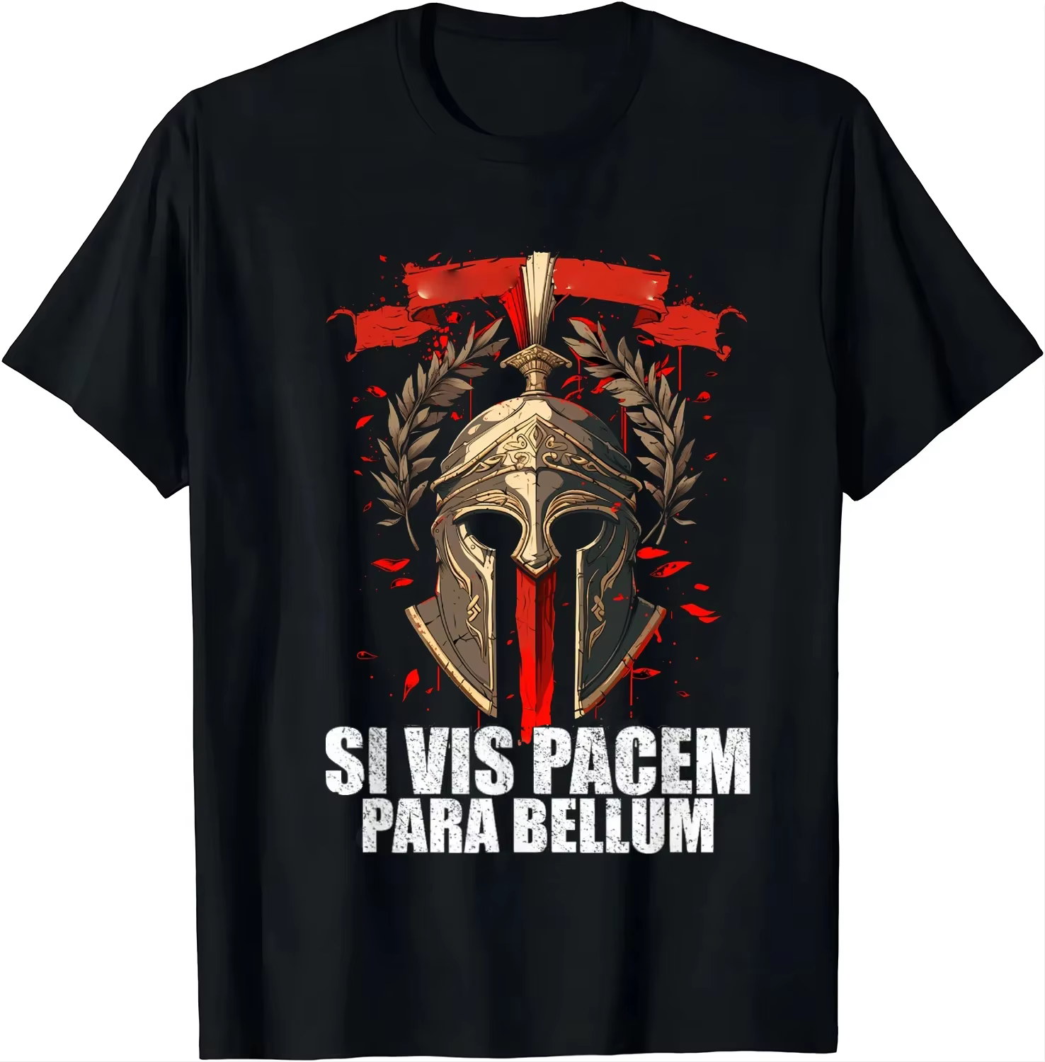 T-shirt « Pour la paix, préparez-vous à la guerre », maxime de sagesse latine, T-shirt imprimé, vête