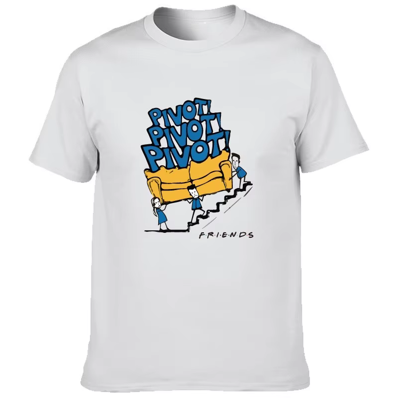 Répliques classiques de style américain de la célèbre série télévisée, t-shirt à manches courtes de 