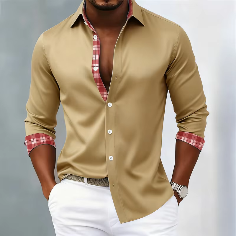 Chemise rose à manches longues pour hommes, haut à boutons, pour un usage quotidien, prétendant d'êt
