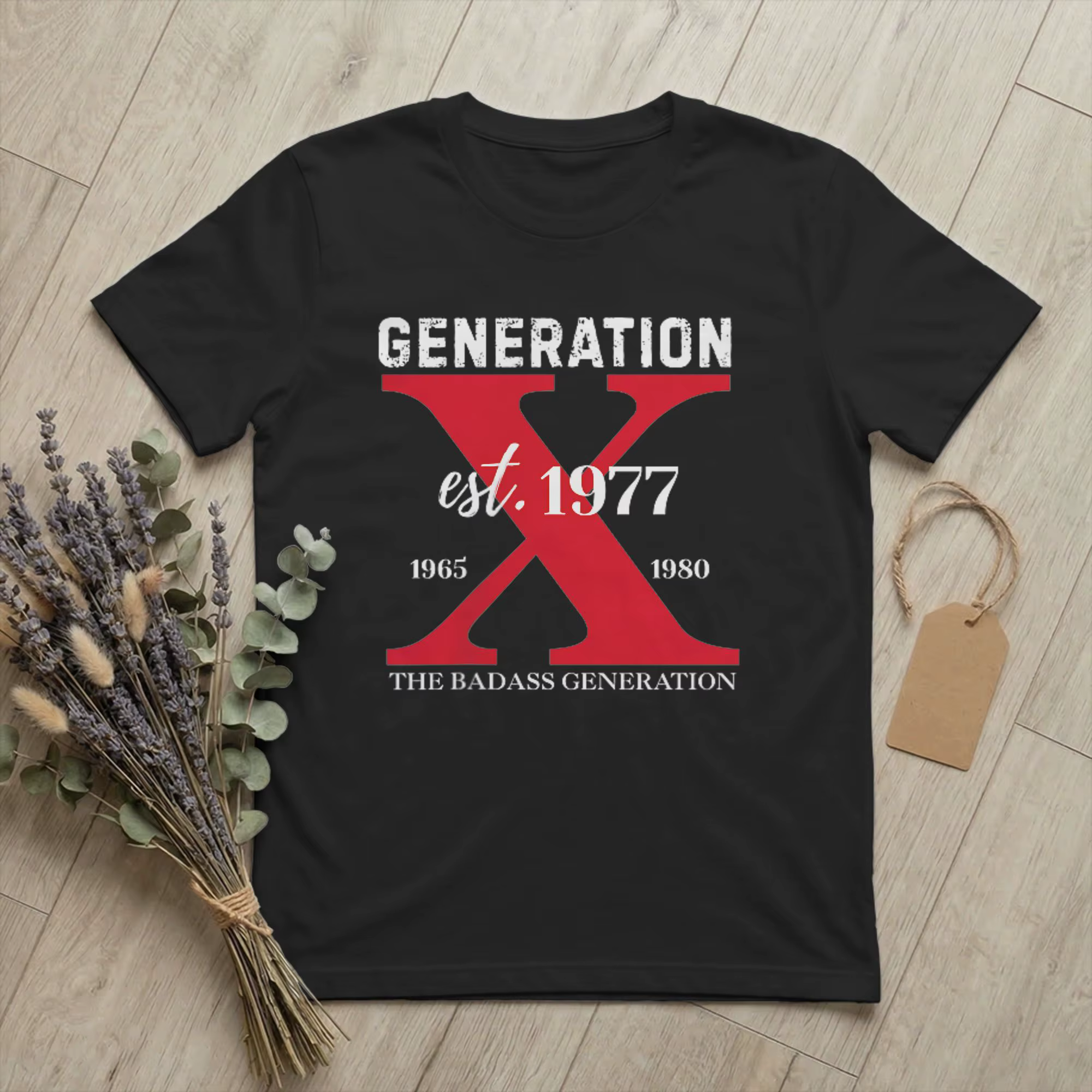 T-Shirt à manches courtes pour hommes, 100% coton, col ras du cou, vêtements d'été, The Badass Gener