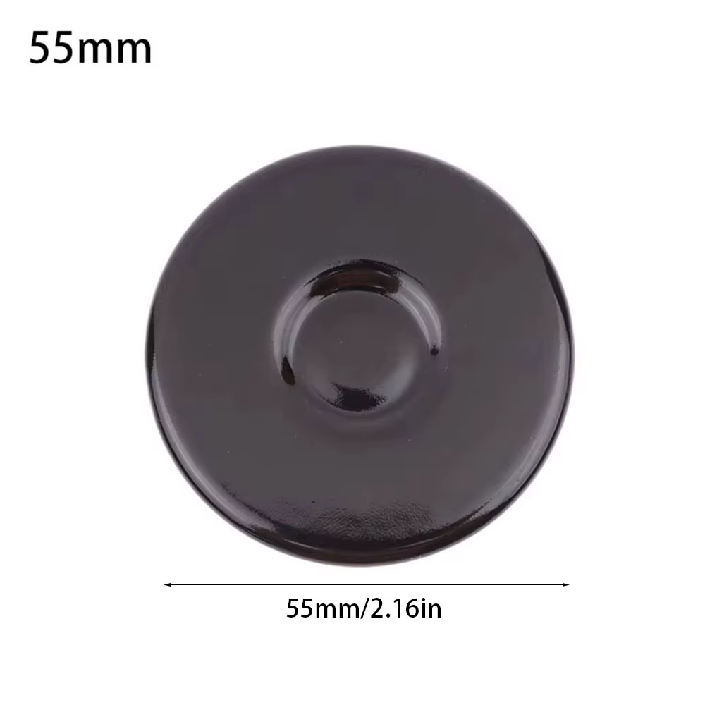 1 pièce, nouveau capuchon de brûleur 55/75/100 mm, fer, dessus concave, couvercle de feu, accessoire