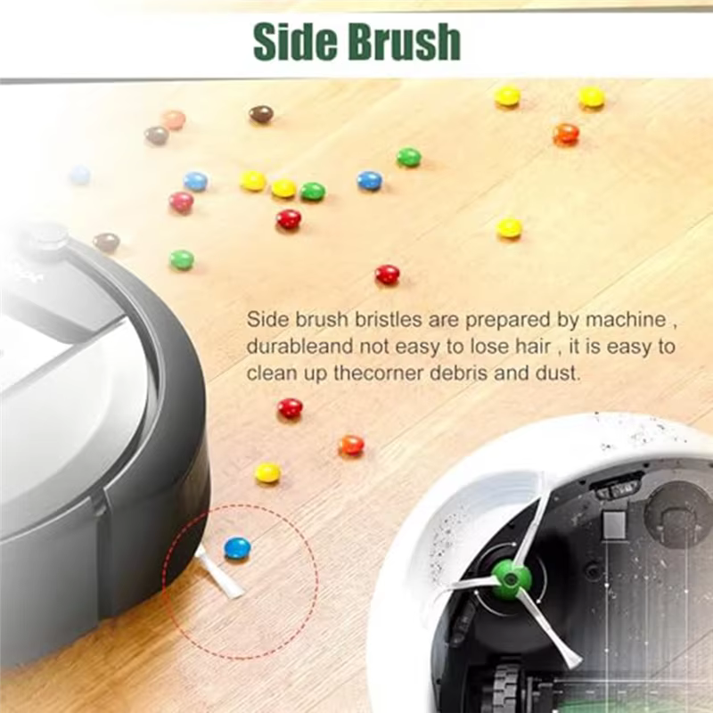 ABJN-pour Irobot Roomba I7 + I3 I4 + I6 I6 + I8 I8 + brosses en caoutchouc accessoires pour aspirate