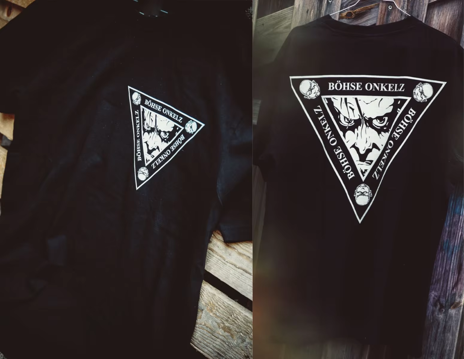 T-shirt allemand Heavy Metals Böhse Onkelz World Tourt Merch à manches courtes pour hommes et femmes