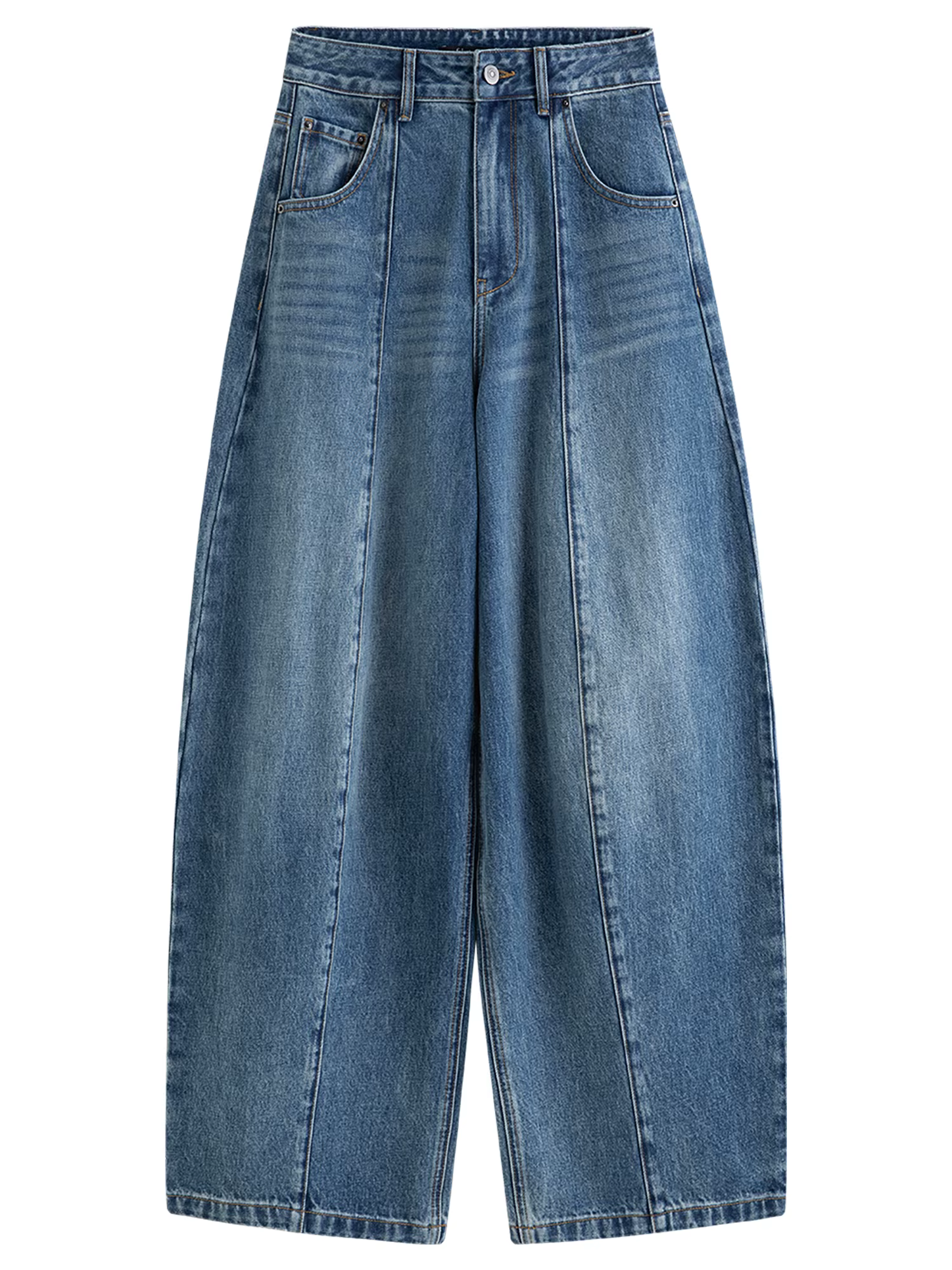 FSLE【Série Premium】Jeans droits polyvalents pour femme Printemps 2026 - Pantalon en denim cintré pou