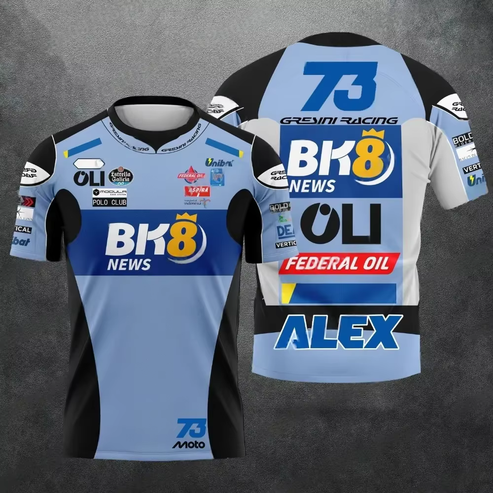 Nouveau T-shirt sport décontracté Alex Marquez pour l'été 2026 #   73 T-shirts respirants à manches 