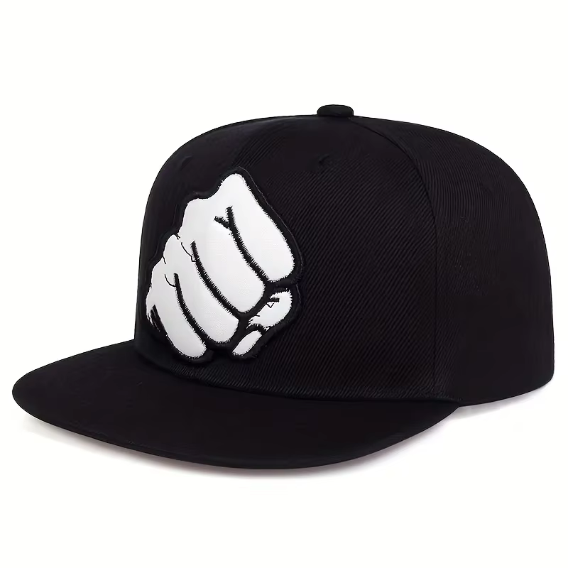 Casquette de baseball en cuir brodé, style hip-hop, snapback, décontractée, en coton réglable, unise