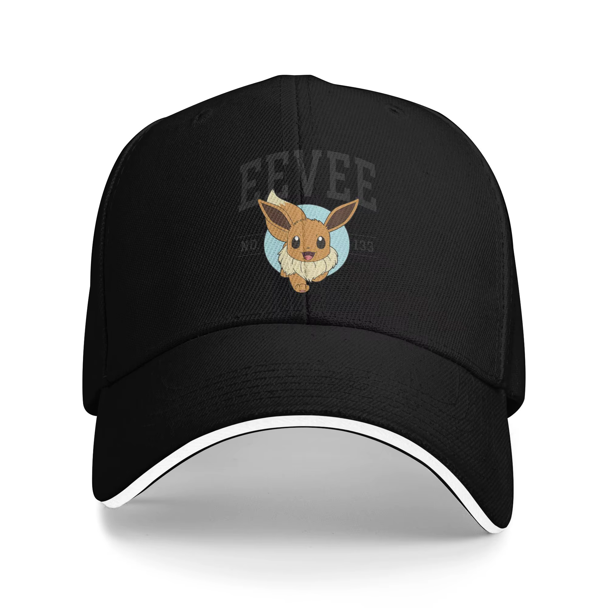 Casquette de baseball décontractée Pokémon Eevee pour homme adulte, style universitaire, streetwear,