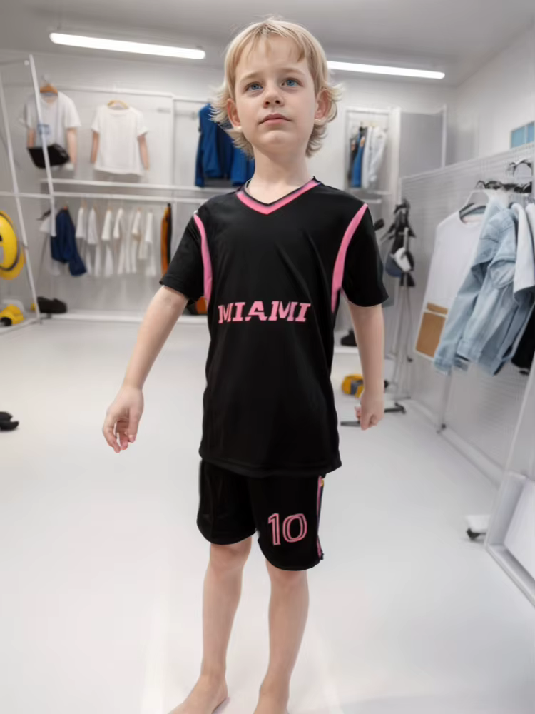 Maillot de football pour enfants garçons, t-shirts + shorts + bas, ensemble uniforme de football pou