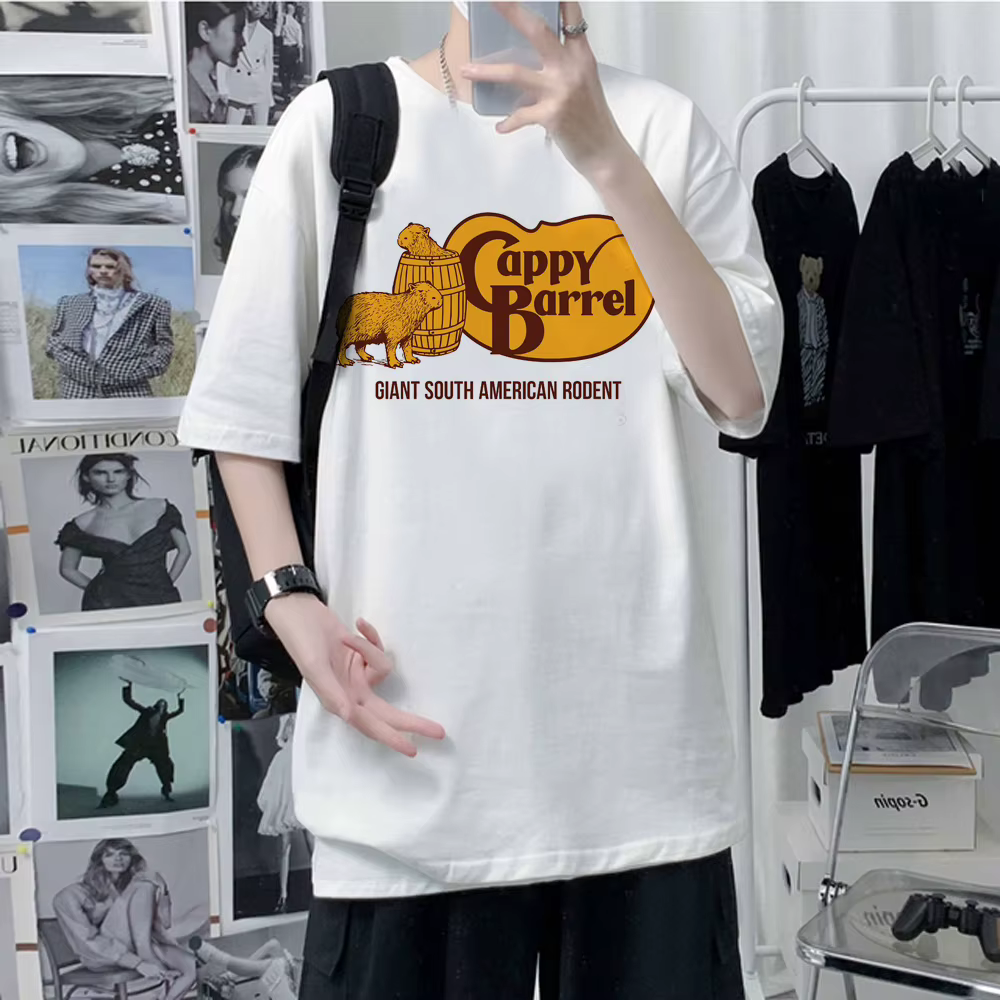 Capibara Capybara – t-shirt pour hommes, streetwear, anime, haut de styliste