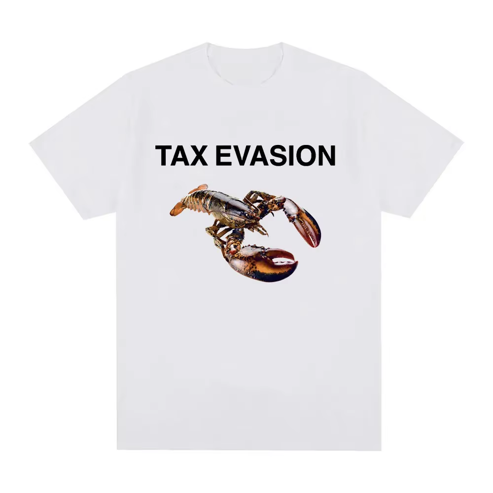Amusant évasion fiscale homard Meme motif T-shirt femme mode rétro haute qualité T-shirt décontracté