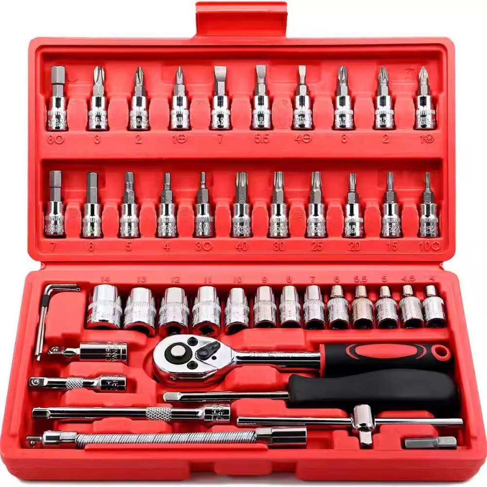 Ensemble de réparation de douilles monté sur véhicule, entretien automobile, outils familiaux, vente
