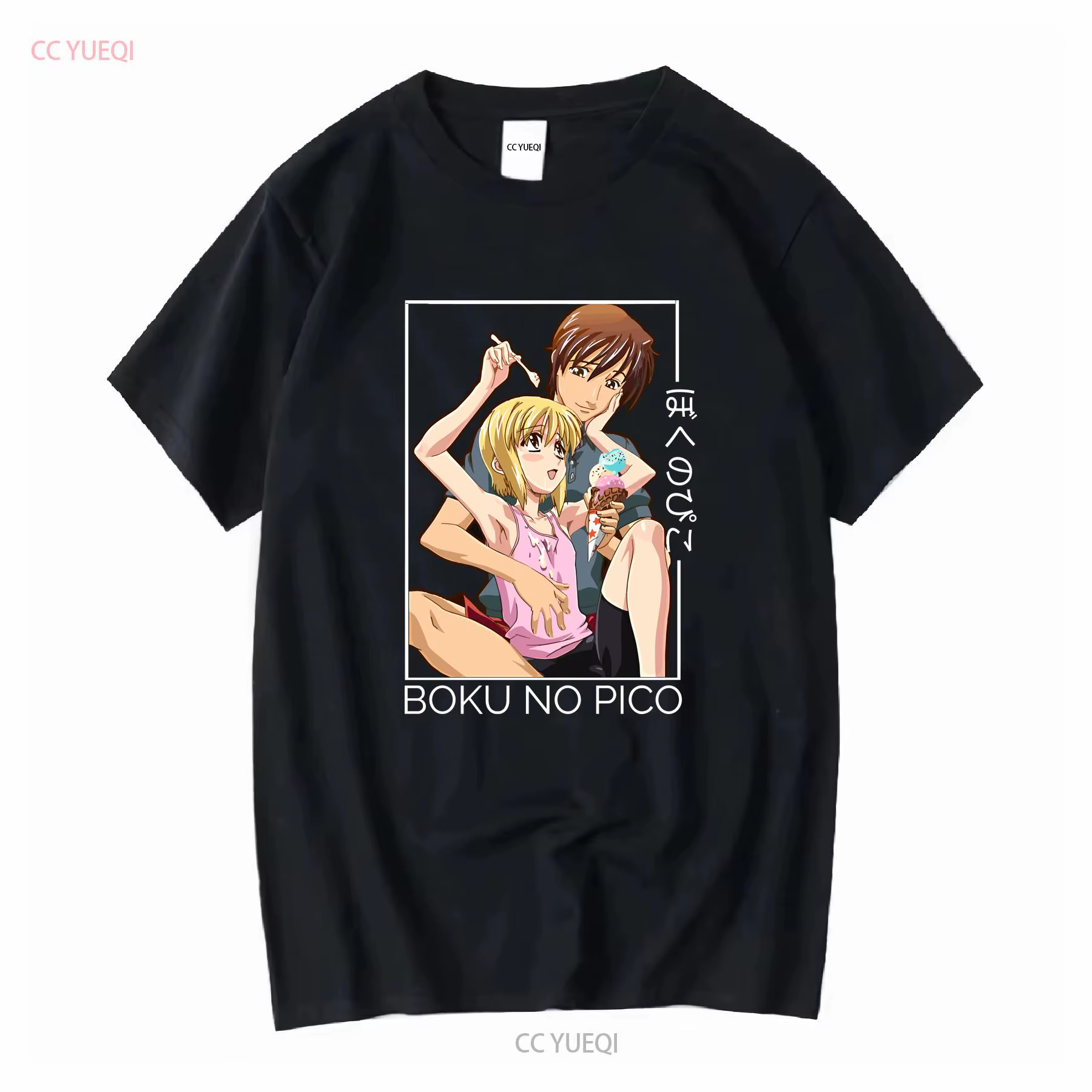 Boku no pico amoureux cadeau classique essentiel t-shirt manches longues ou courtes vintage haut dél
