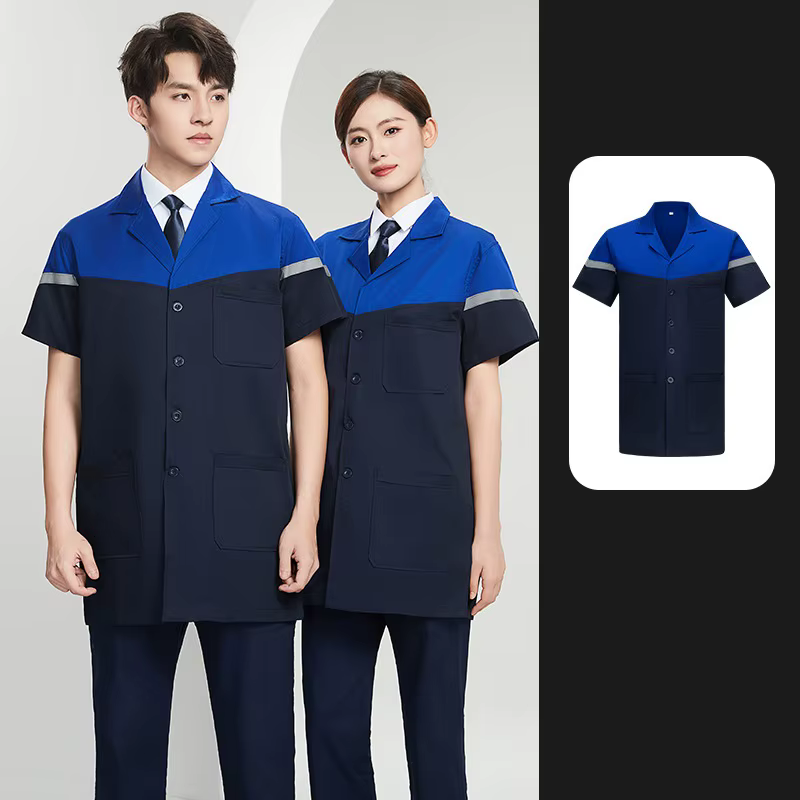 Vêtements de travail bleus, combinaison de protection, blouse d'atelier, vêtements anti-poussière po