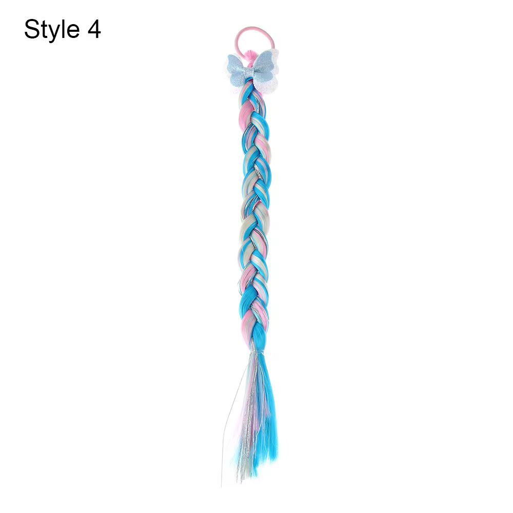 Nministériels d de cheveux arc-en-ciel pour filles, accessoires de princesse, élastiques flocon de n