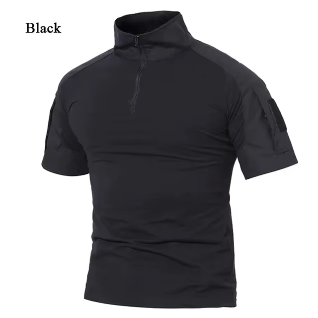 Chemise tactique de Camouflage à manches courtes pour hommes, T-Shirt de Combat à séchage rapide, T-