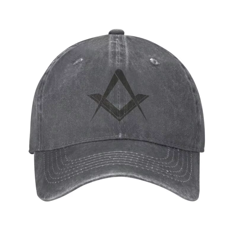 Casquette de Baseball personnalisée en coton avec symbole franc-maçon pour hommes et femmes, chapeau
