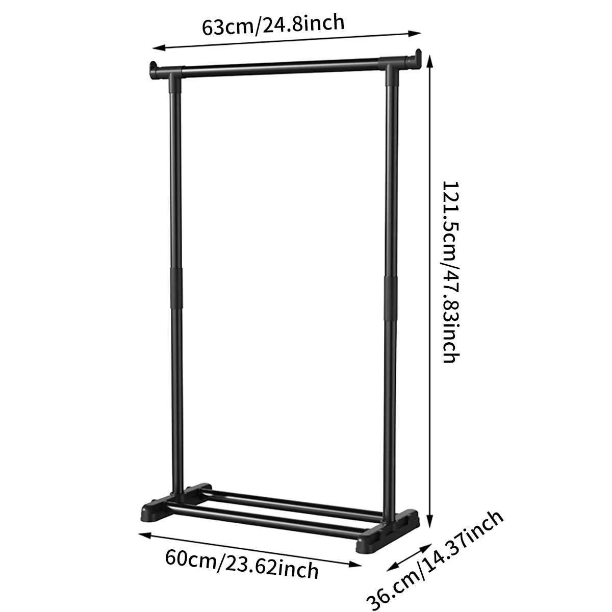 Porte-vêtements simple sur pied pour intérieur, petit porte-chapeaux pour balcon, séchoir à linge