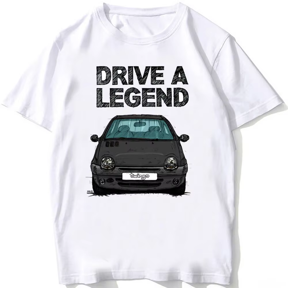 Nouveau T-shirt 2026 Drive A Legend Twingo Modèle Halogène Fin Sportif pour Garçon, T-shirts Blancs,
