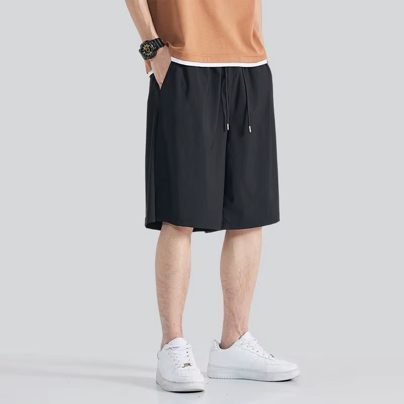 Short à taille élastique pour hommes, vêtements d'été avec cordon de serrage, séchage rapide, pantal